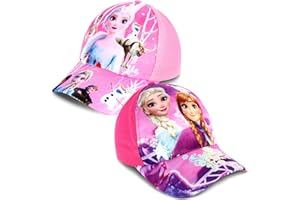 RTLIICM 2Pcs Girls Baseball Cap,Froze Baseball Cap,Adjustable Breathable Summer Hat for Childrens,Pre Curved Hat for Outdoor Sports Summer
