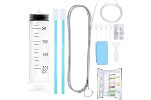 TAIXING 12 sztuk zestaw do czyszczenia lodówki, koparki opróżniającej, do lodówki wielokrotnego użytku, z wężem, strzykawką, szufelką do odmrażania