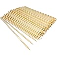 Natural Bamboo Skewers， Wooden Skewers,Skewer Sticks,kebab Sticks,Short Skewers,Wooden Kebab Skewers -Skewers for Fruit Kabobs,Appetizer, Chocolate Fountain, Cocktail More Food,(12-Inch(100pcs))