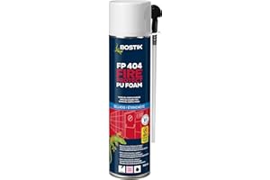 BOSTIK FP 404 FIRE PROTECT PU FOAM Rosa con Cánula, Espuma de Aislamiento de Poliuretano con Resistencia al Fuego hasta 240 Minutos, Aísla contra Humos y Gases, Resistencia Térmica, Bote 700 ml