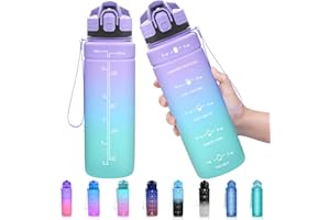 ZOUNICH Trinkflasche Kinder Auslaufsichere 1L/700ml/500ml-BPA frei trinkflaschen Sport tritan Kunststoff Wasserflasche für Fahrrad, Schule, kohlensäure geeignet, spülmaschinenfest Sportflasche