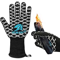 MLMLANT Premium Grillhandschuhe, Hitzebeständige Backhandschuhe bis 800 Grad, Extra Lange Ofenhandschuhe, Topfhandschuhe…