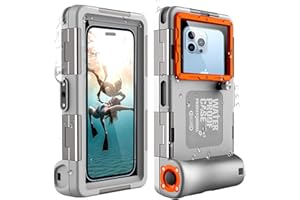 ShellBox wasserdichte Handyhülle Unterwasser Wasserfeste Handy Wasserschutzhülle Handytasche Wasserdicht Schwimmen Baden Compatible für iPhone 16 15 14 13 12 Pro Max Samsung S24 S23 A35 A55 A25 A15