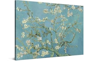 PICANOVA – Vincent Van Gogh Almond Blossom 60x40cm – Cuadro sobre Lienzo – Impresión En Lienzo Montado sobre Marco De Madera (2cm) – Disponible En Varios Tamaños