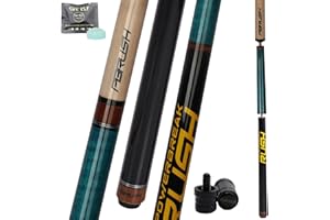 CUEELF Heavy Hitter Jump Break Poolqueue, 597 g, 595 g, 652 g, 3-teilig, extra harte Bakelit-Spitze für explosive Pausen und mühelose Sprünge