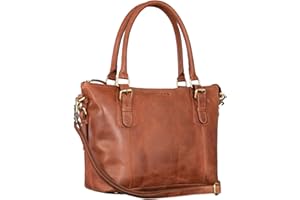 STILORD 'Vanessa' Torebka Damska ¶rednia Skórzana torba ramiê skórzana torebka damska prawdziwa skórzana torba ramiê damska Shopper, Kolor:andorra - br±zowy