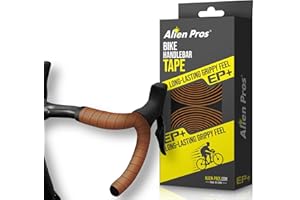 Alien Pros Ruban de Guidon de vélo Marron Nouveau modèle EP+ (Lot de 2) - Enveloppez Votre vélo pour Une Conduite Confortable - améliorez l'adhérence de Votre vélo avec ce