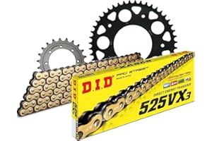 MXT Juego de cadena DID de acero 525VX3/102 para Aprilia SRV, Gilera GP 800/850 cc