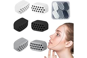 AUSWALAR 6 PCS Jaw Muscle Trainer, Face Neck Chew Tool for Strengthening and Tightening Jaw Line and Neck