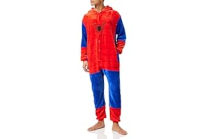 Everglamour SPIDER MAN ONESIE BODYSUIT LARGE,Red and Blue