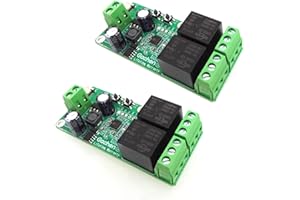 EACHEN Interruttore Smart Wifi Relè Momentary Inching Relè Modulo Interruttore Autobloccante eWelink Telecomando Modulo relè WiFi per porta del garage, WiFi Relay Switch Compatibile con Alexa Goolge Home