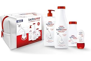 Lactovit - Set de Regalo Lactourea | Neceser con Leche Corporal Reparadora, Gel de Ducha Reparador y Desodorante Reparador con Urea y 0% Alcohol | Apta para Pieles Secas y Extra Secas
