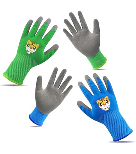 Kromini Gant Jardinage Enfant, Gants Jardinage, Gants De Jardinage En Fibre De Polyester Pour