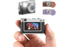 Mini Camara de Fotos Negro, Rollei Cámara Digital Vintage Pequeña FHD 1080P con Pantalla a Color de 0,96 Pulgadas 2 MP Camera Fotos Compacta con Flash y Grabación, Mini-Cámara-Digital-Pequeña