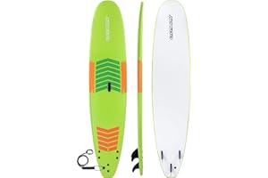 Osprey 9ft 3in Foam Surfboard, Beginners and Intermediate Foamie, Lightweight & Durable with Bold Design for Adults and Kids, Multiple Colours