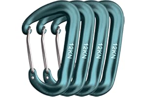 TRIWONDER Karabinek wspinaczkowy 25 KN 2-częściowy karabińczyk z zamkiem do hamaka