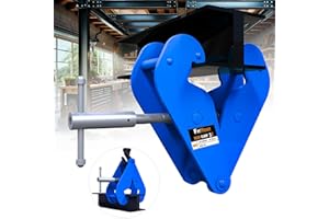 FITHOIST Beam Clamp 6600lbs, 3 Ton Load Capacity I Beam Clamp, Lifting Clamp 3.1''-12.6'' Adjustable Opening Flange Range | Beam Clamps for Rigging, Ideal Handyman's Present