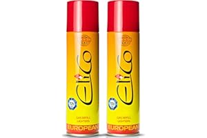 DARNLIGHT Feuerzeuggas zum Nachfüllen 2 x 250 ml – Butangas für Flambierbrenner, Sturmfeuerzeuge, Stabfeuerzeuge, Jetflammen – Feuerzeug Gas Nachfüller mit Adapter