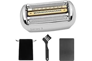 RIENAN Głowica goląca kompatybilna z Braun Series 9, kompatybilna z brązowymi seriami 9 9290cc, 9291cc, 9370cc, 9293s, 9385cc, 9390cc, 9330s, 9296cc, w zestawie ze szczotką + ściereczką i torbą do