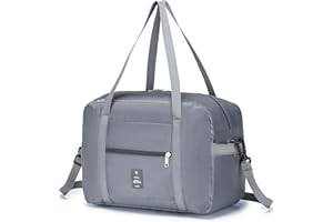 SPAHER Bolsa Viaje 40x30x20 Wizzair Vueling Plegable Equipaje de Mano Cabina Impermeable Bolsa de Deporte Hombre Bolsos Maternidad Hospital Bolso Equipaje Fin Semana Mujer 25L