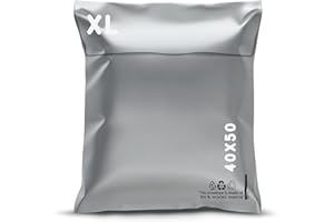 RAGO® Versandtaschen Plastik Warensendung 20 Stück -XL- 40x50 cm Versandbeutel Selbstklebend und Blickdicht I Plastiktüten Verschließbar für Kleidung I Logistikverpackungen Transport