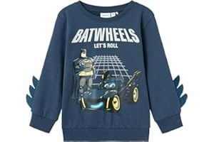 Name IT Nmmjuice Batwheels Sweat Bru Noos Wab Maglia di Tuta Bambini e Ragazzi (Pacco da 1)