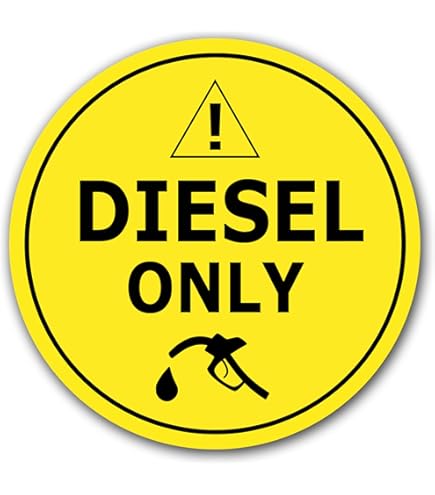 1 pieza pegatinas atención. diesel llenarte., is al mejor precio de Amazon en S