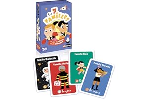 Nathan - Les 7 familles - Jeu d'Astuce et de Mémoire - Jeu de cartes - Se Joue de 2 à 4 Joueurs - A Jouer en Famille ou entre Amis - À partir 4 ans