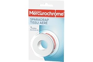 MERCUROCHROME - Sparadrap Tissu Aéré 5 m x 2,5 cm