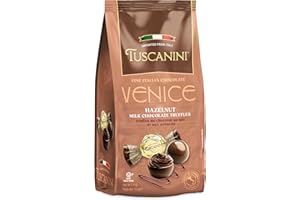 Tuscanini Fine Italian Hazelnut Milk Chocolate Truffles, Venice, 153g | Gourmet Italian | Premium Gift | Perfect for Holidays & Celebrations