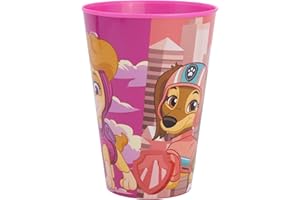 Stor Vaso Infantil de plástico Reutilizable de 430 ml de La Patrulla Canina Girl
