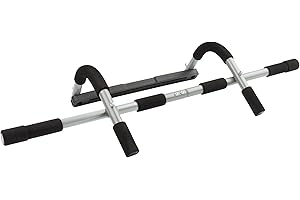 Ultrasport Barra dominadas, Estante Puerta, Entrenador Cuerpo, Entrenador Multifuncional, Utilizar sin taladrar, Dispositivo Entrenamiento hogar Oficina, Barra Flexiones, Adecuado Diversos Ejercicios