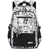 Tanou School Backpack Teenager Boys, Backpacks for Institute Boys | Large Capacity Casual Water Resistant Backpacks for Trave