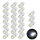Joyzzz 30 ADET 194 LED Ampul 6000K Beyaz, 6000K 68 2825 W5W T10 Kama Cob LED Yedek Ampuller Plaka Işığı, 194 LED Ampul 6000K 