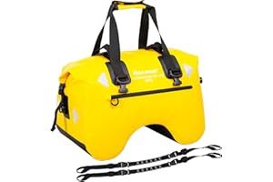 WILD HEART Borsa Posteriore per Motocicletta Borsa Posteriore impermeabile a Forma di U. Borsa da Viaggio per Locomotiva da 50 Litri