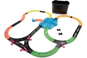 THOMAS & FRIENDS Il Trenino Thomas - Track Master Set di Gioco per Trenini Motorizzati, 35 Pezzi Fosforescenti, per Bambini 3+ Anni, FJL38