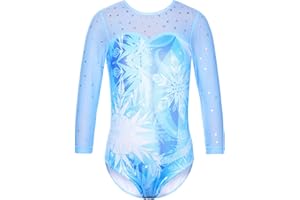 HUAANIUE Ragazza Ginnastica Leotard 3-12A Senza maniche Balletto Leotard Blu Ragazze Abbigliamento sportivo Ballando Viola Palestra Abito Leotards atletici Balletto Bambini Costume