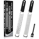 Grattugia 2 Pezzi In Acciaio Inox - Per Formaggio, Limone, Noce Moscata, Con Copertura Protettiva - Foto 8