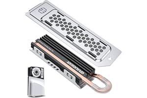 GRAUGEAR HeatPipe Heatsink for M.2 NVMe SSD (2280), PS5 Pro, PS5 Slim for Playstation Memory Expansion, with Dust Proof Cover. (for PS5 Slim & Pro)