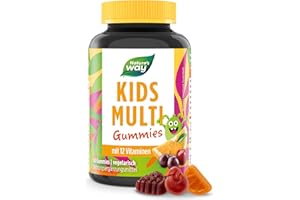 ‎NATURE'S WAY BIRD PRODUCTS Vitamine Kinder Multivitamin Gummibärchen - Immunsystem stärken Kinder Jugendliche Vitamine B Komplex B3 B6 B12 C und Zink - 60 Vitamin Gummies ohne Gluten Laktose Gelatine ab 4 Jahren