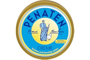 Penaten Crema (150 ml), crema protettiva per le ferite per bambini con protezione dell'umidità e protezione della pelle, lenisce e protegge immediatamente la pelle sensibile del bambino grazie