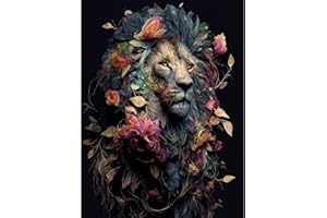 DAERLE DIY 5D Diamond Painting Kits León, de perforación cuadrados completos Rhinestone Picture Art Craft, para la decoración de la pared del hogar 30x40 cm