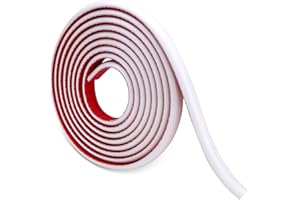 WoStick 3M Flexible Zierleisten Selbstklebend | Weiß Deckenleisten Selbstklebend | 3D-Dekorative Wandleisten für Boden, Aufkantung, Fliesenkante und Eckendekor