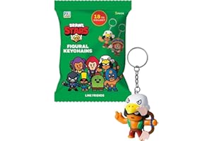 P.M.I. Trading, Brawl Stars 1 Figuren-Schlüsselanhänger, Season 1, Spielzeug |1 zufälliger Schlüsselanhänger aus 18, Ab 3+ Jahren, Deutsch