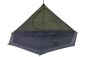 Longeek Tente de Camping 2-4 Personnes Imperméable avec Trou Poêle à Bois 4 Saisons Tipi