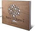 Individuelles Hochzeits-Gästebuch Aus Okoume Holz – Mit Gravur & 144 Seiten Naturpapier DIN A4