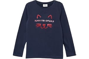 S.OLIVER JUNIOR s.Oliver Longsleeve aus Baumwolle mit samtigem Artwork