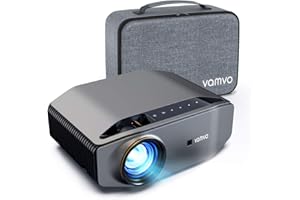 Vamvo Proyector Nativo 1080p Full HD 7000 Lux con Dolby, Pantalla de Imagen Máx de 300 "Ideal para Cine en casa, Entretenimiento, Fiesta, Video Juego y presentación Comercial, etc.