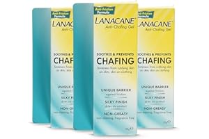 RECKITT Original Lanacane Anti-Chafing Gel, 1-Ounce, Pack Of 3 - Soothing Skin Irritation Relief, Friction Protection, Non-Greasy Formula, Perfect For Athletes And Daily Use