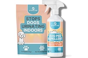 Afterglobe Puppy and Dog Toilet Training Spray Stop Indoor Peeing Urine Repellent Spray – Safely Train Your Dog to Not Pee or Mark in Your Home – Natural Safe Puppy Trainer Aid Citrus Scent 300ml